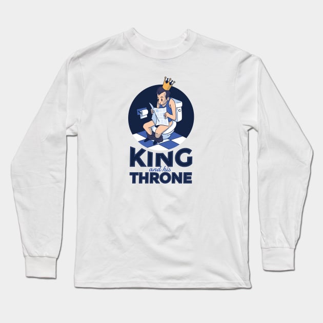 King Throne Design Long Sleeve T-Shirt by LR_Collections